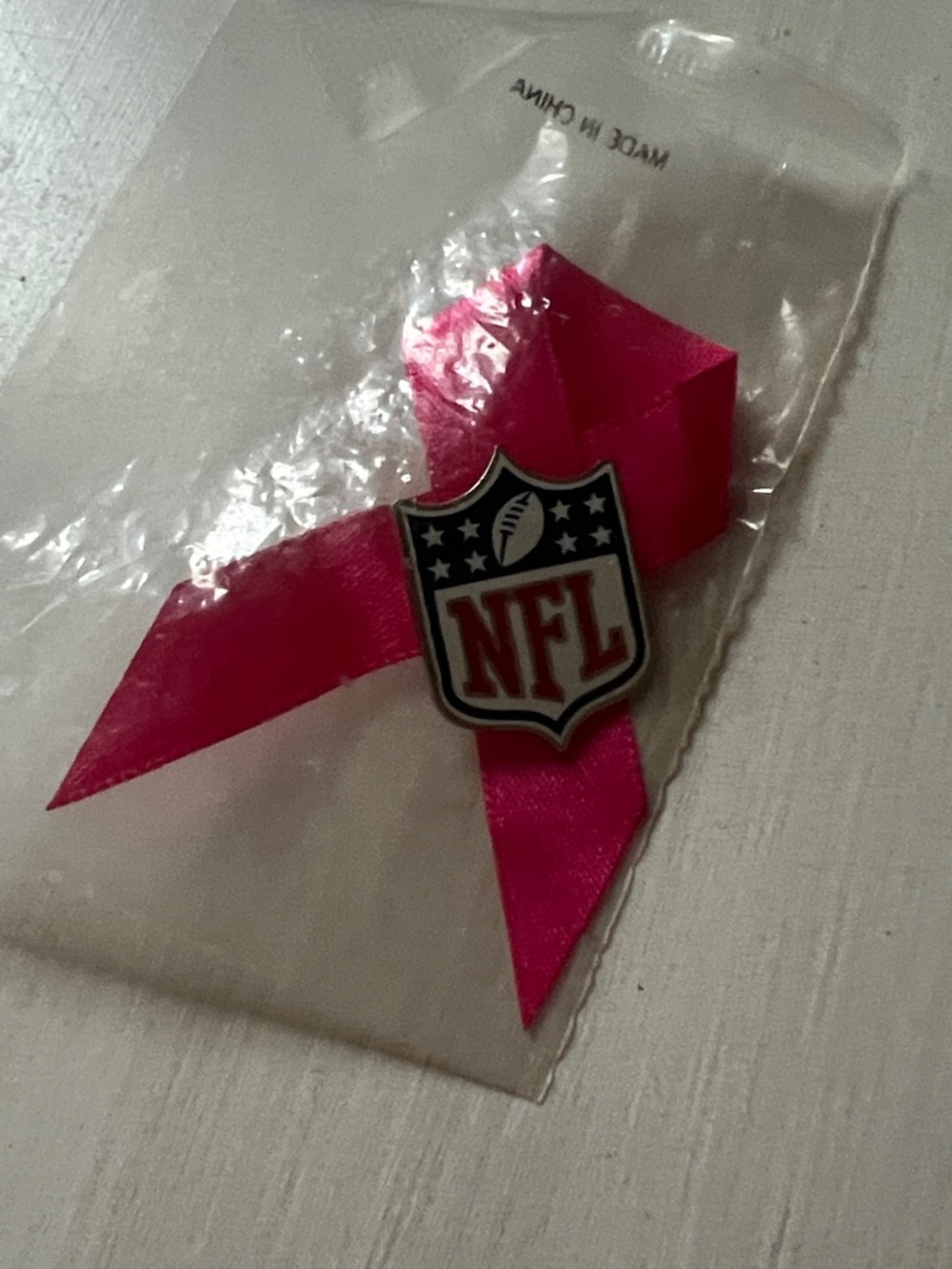 NFL Pink Ribbon Awareness Pin